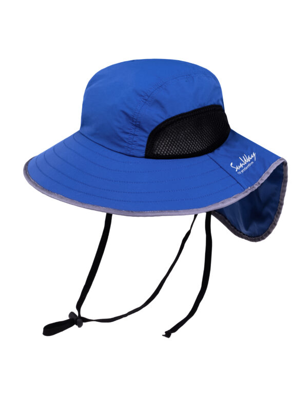 כובע רחב שוליים כחול פלדה