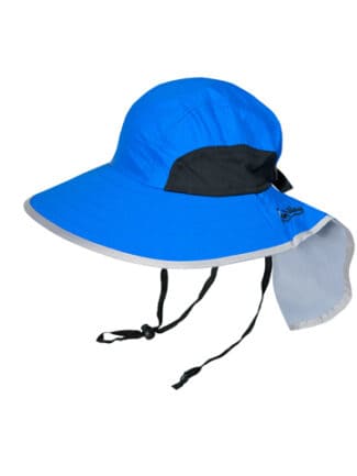 כובע רחב שוליים כחול