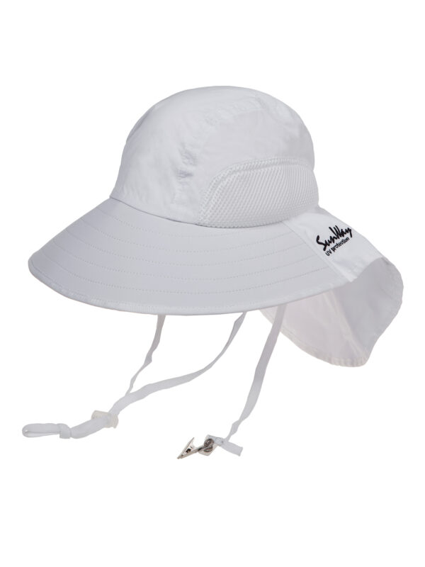 כובע רחב שוליים לבן