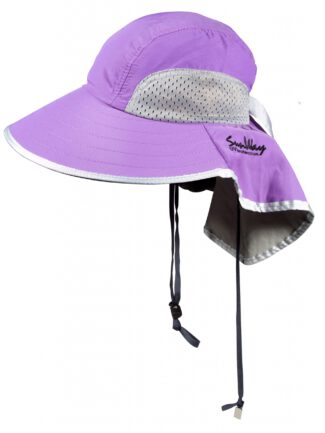 כובע נשים רחב שוליים סגול SunWay