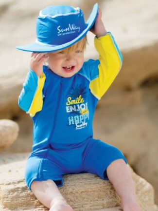 בגד ים לתינוקות 793C כובע רחב שוליים לתינוקות ולילדים