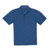 חולצת מטיילים SunWay עם שרוולים קצרים בגוון כחול פלדה
