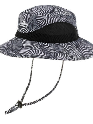 כובע רחב שוליים שחור לבן 025