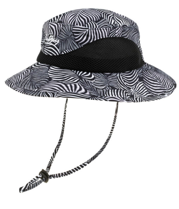 כובע רחב שוליים שחור לבן 025