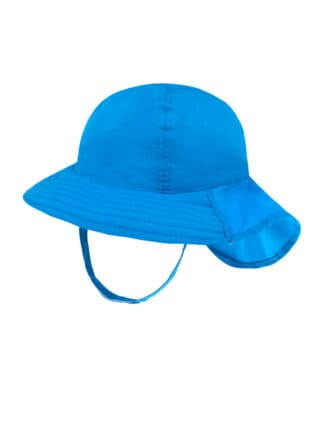 כובע כחול רויאל רחב שוליים לתינוקות ולילדים