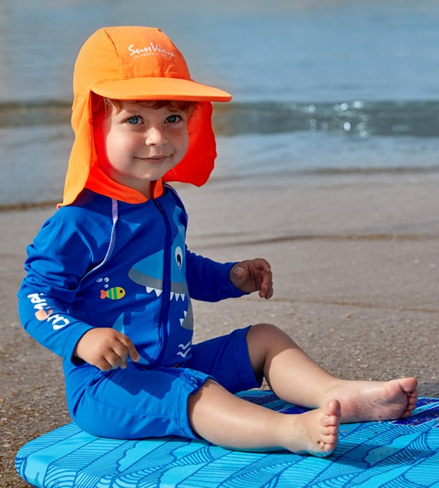 בגדי ים לתינוקות אוברול שרוולים ארוכים SunWay